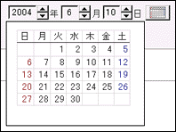 カレンダー例